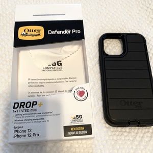 Otterbox Black DEFENDER PRO iphone 12 Cell case
